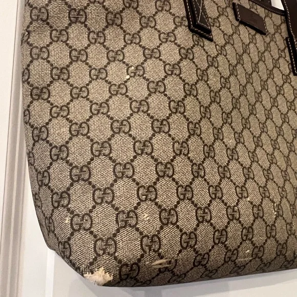 Authentic Gucci Brown Tote Bag - Picture 2 of 9